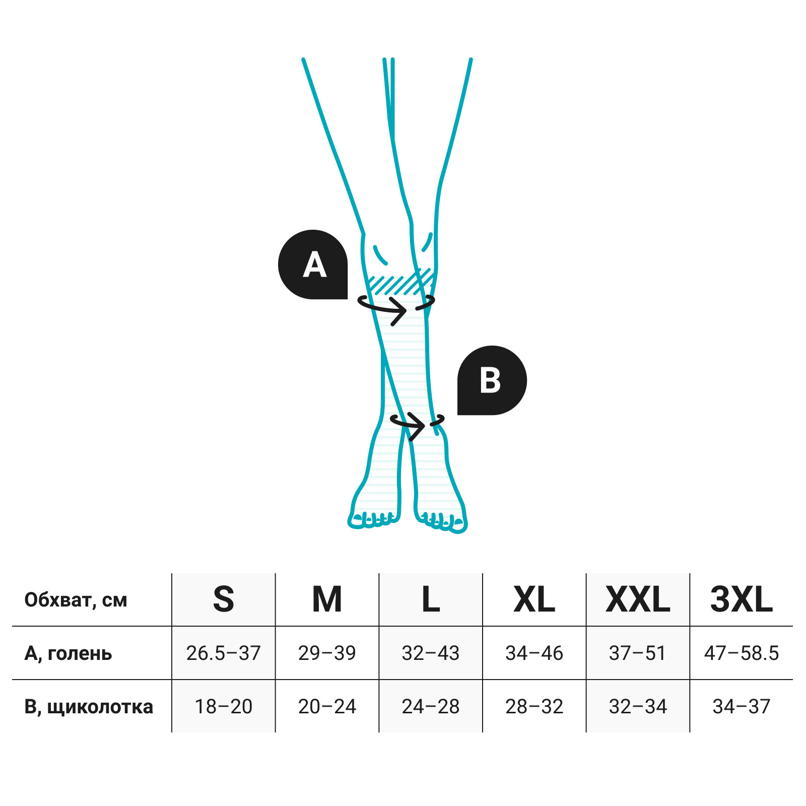 Компрессионные гольфы 2С113 VENOTEKS, 2 класс купить в OrtoMir24